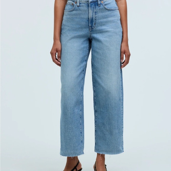 Madewell The Perfect Vintage Wide Leg Cropped Jean - Picture 1 of 5